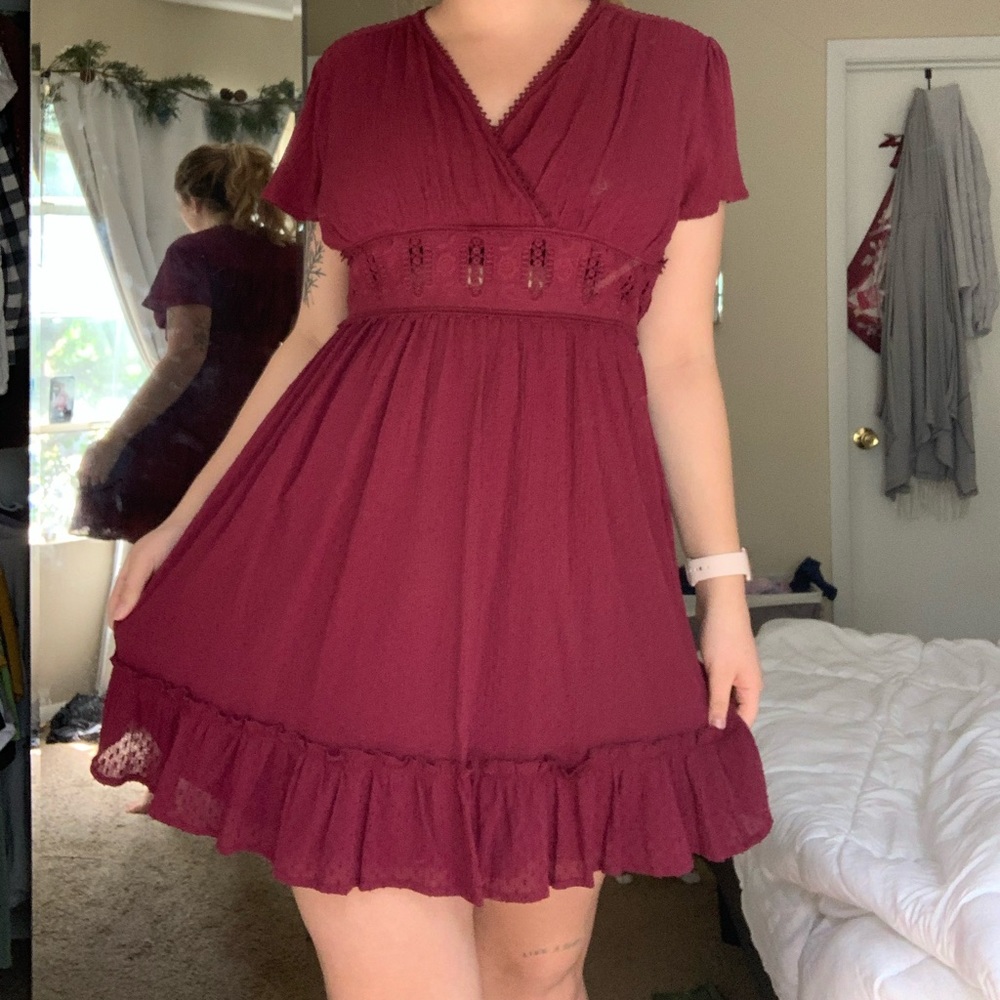 Maroon dress